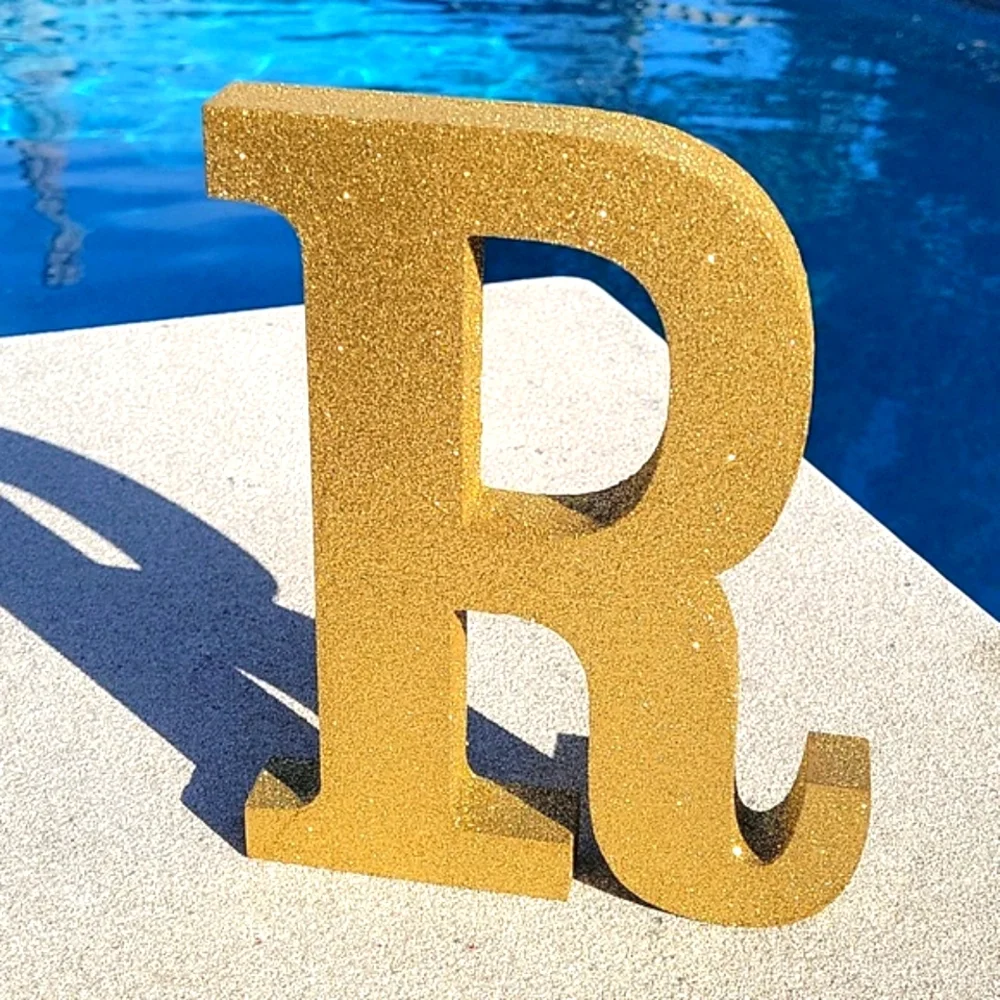 NEW 9 inch Glam Letter 